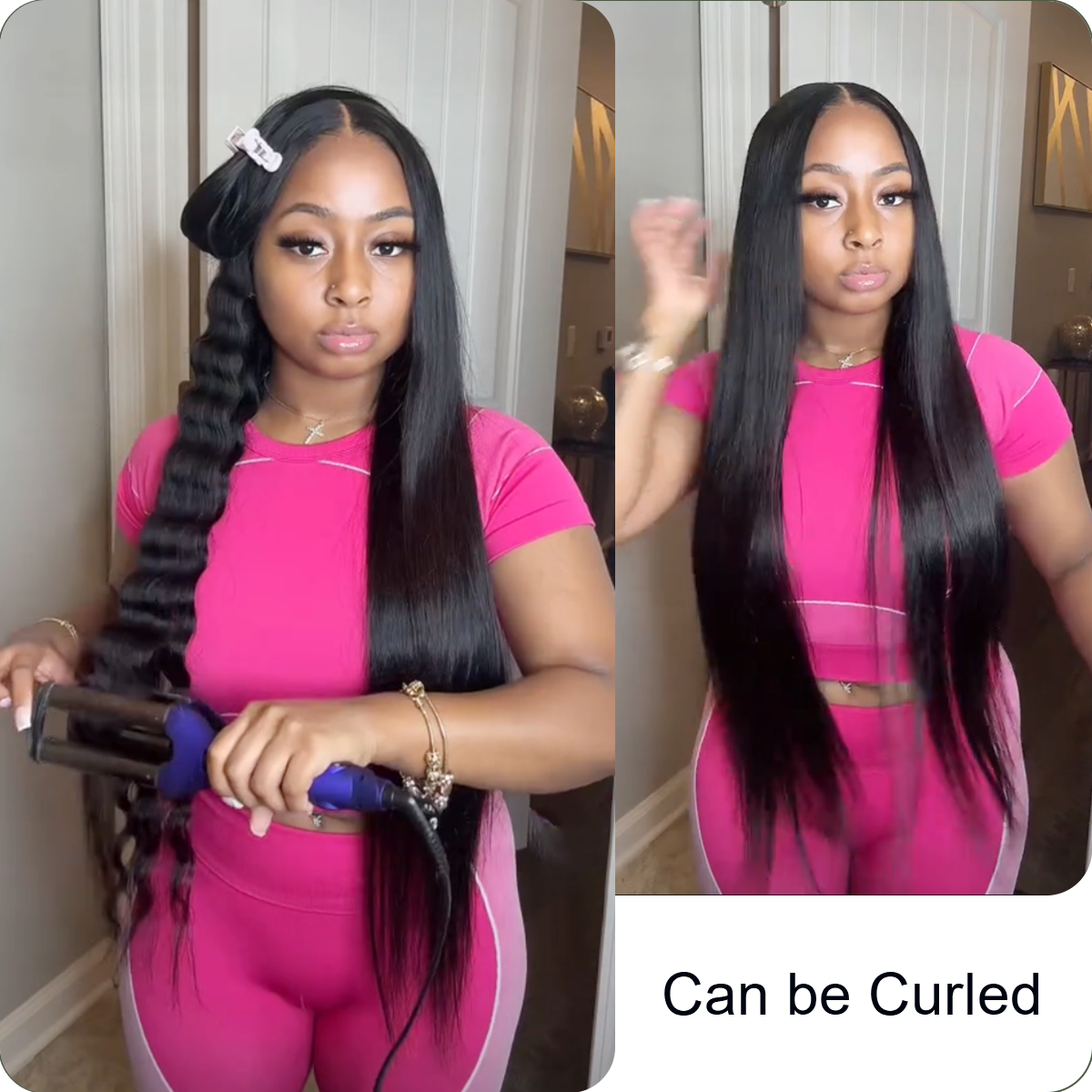Natural black #1B sleek straight human hair bundles by mysite, ranging from 12 to 36 inches in length.