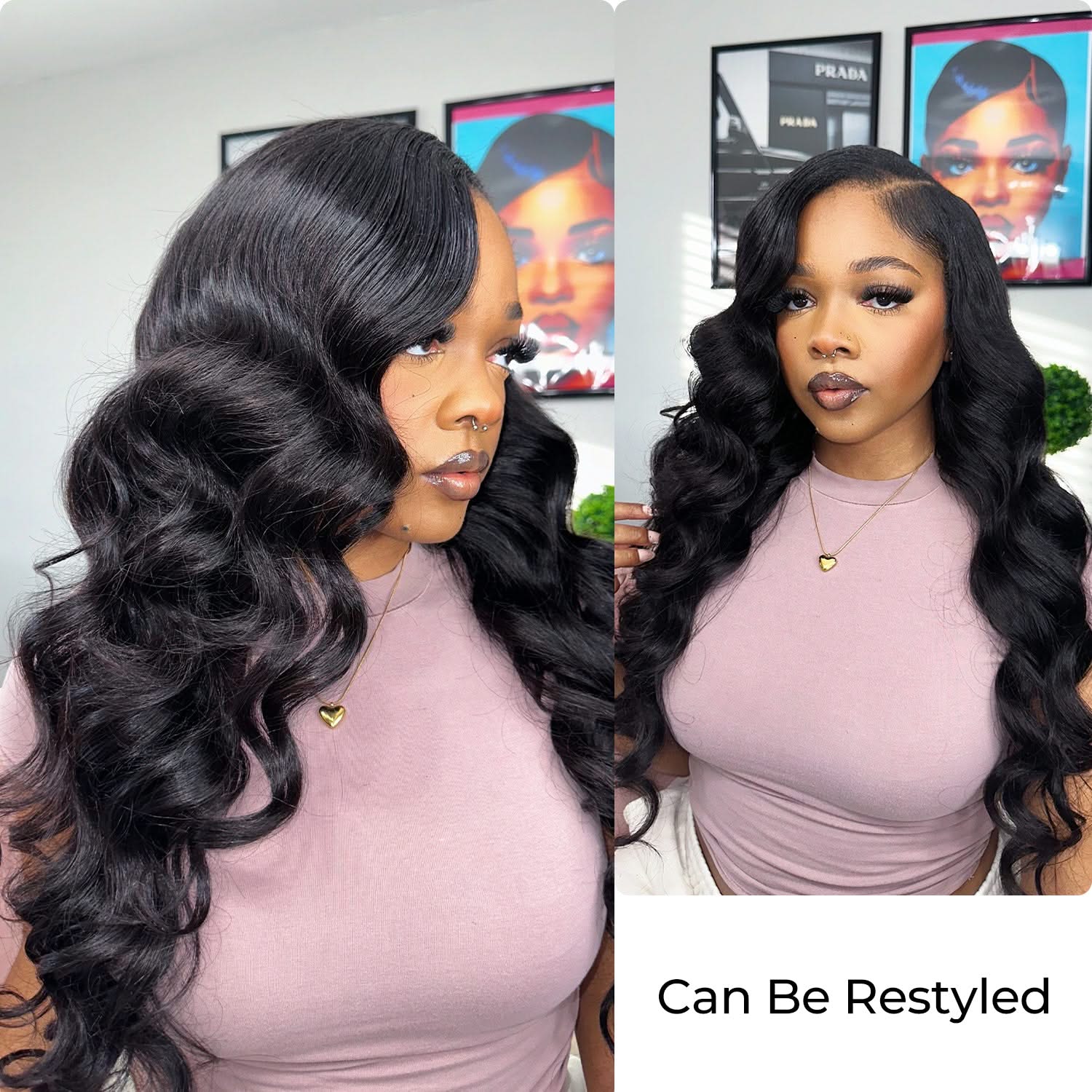 Natural black body wave hair bundles, 12–36 inches, showcasing soft texture and effortless waves.