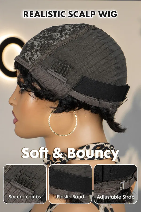 Onime Natural Color Pixie Cut Wig