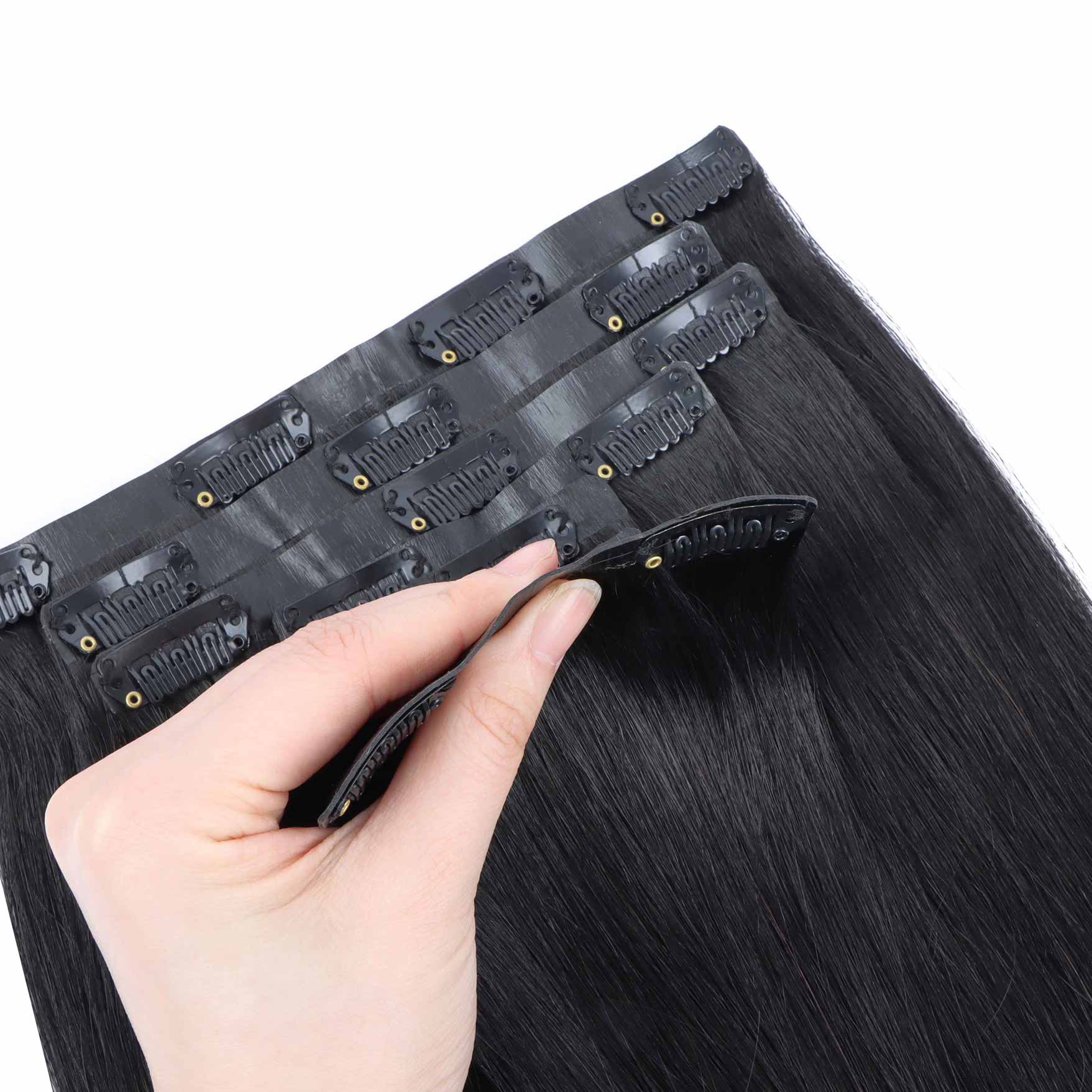 Jet Black (1) Seamless Clip-Ins (130g-160g)