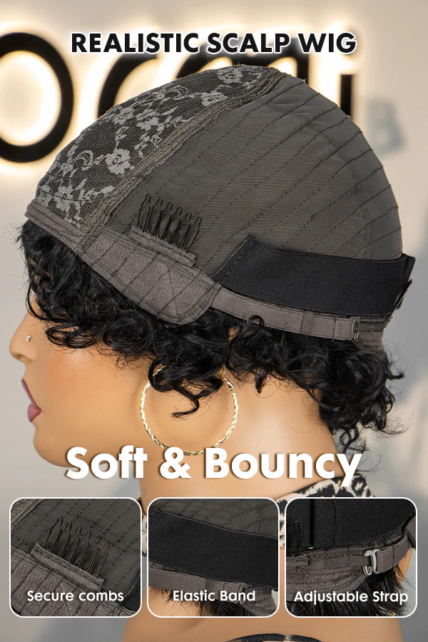 Onime Natural Color Pixie Cut Wig Wear and Go Wig