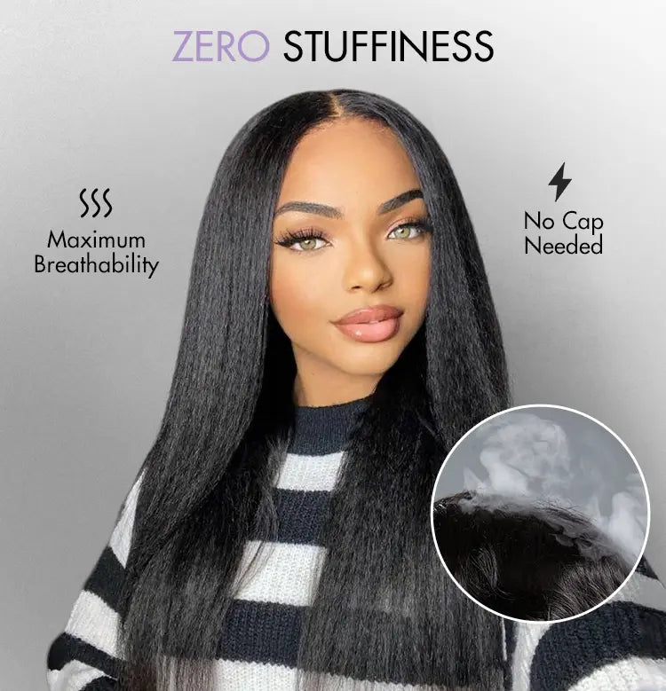 U part wig is breathable and comfortable