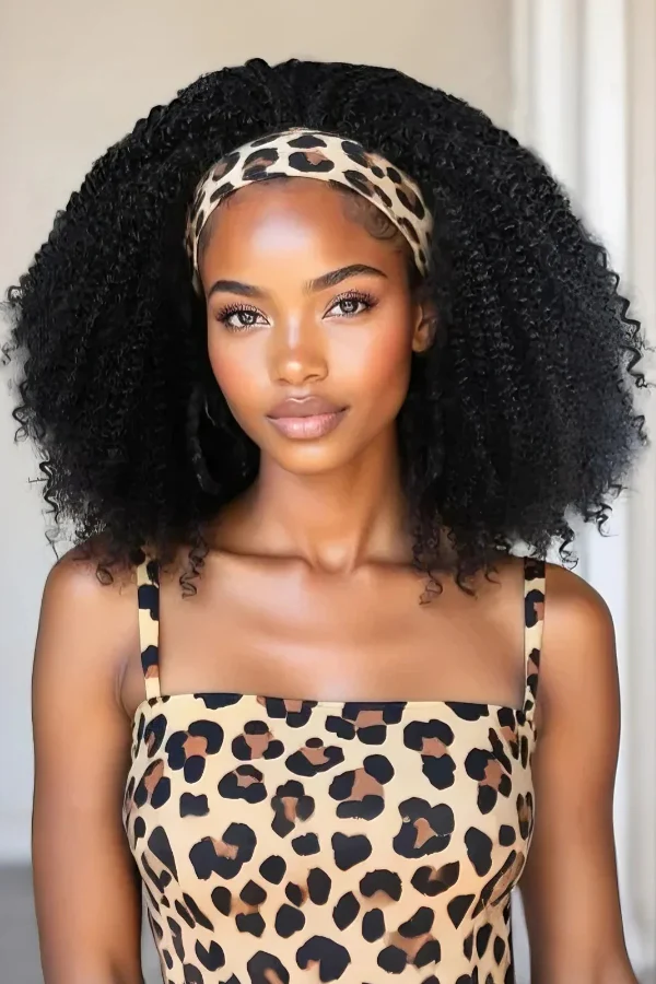 Onime Magic 1/4 Headband Wig Kinky Curly