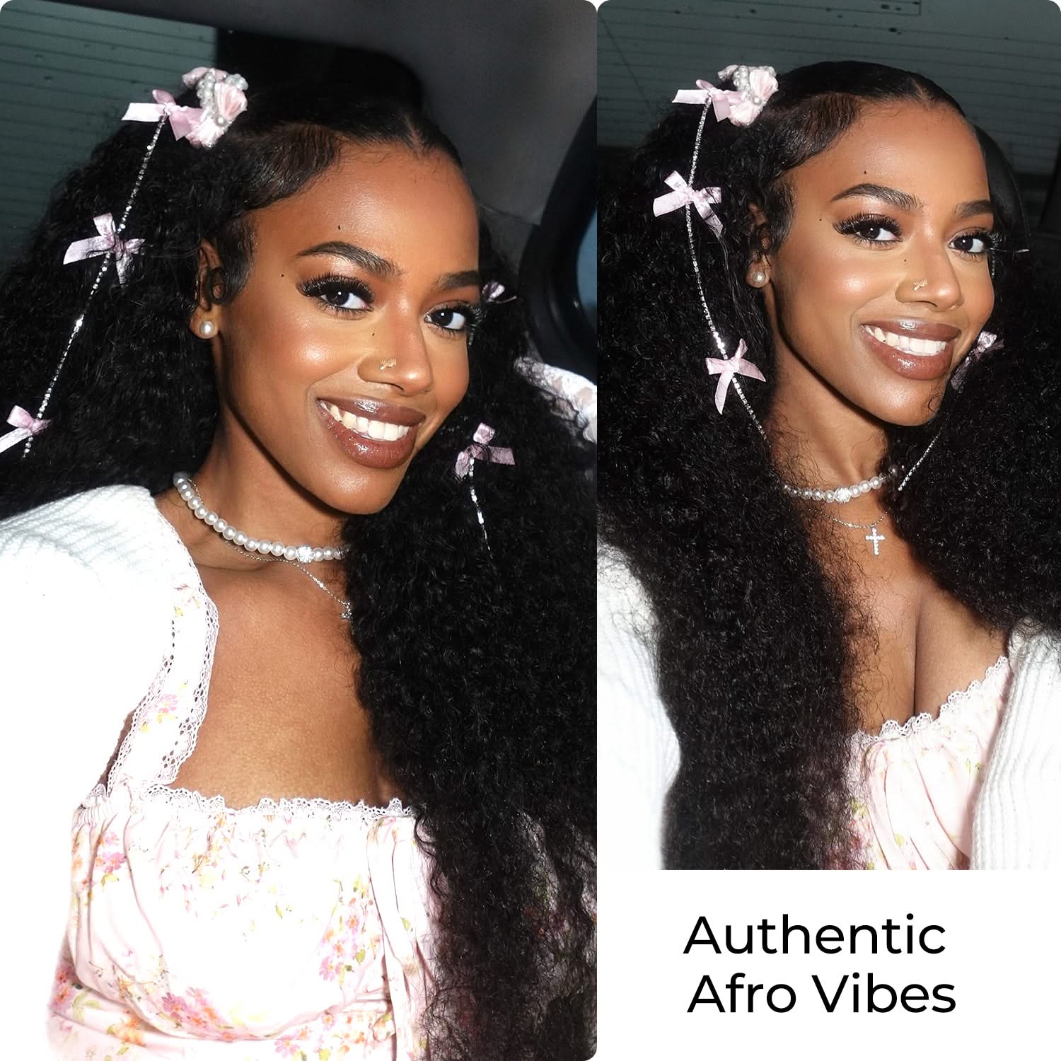 Easy Blend Burmese curly human hair bundles in natural black, showcasing soft, bouncy curls from 14 to 26 inches.