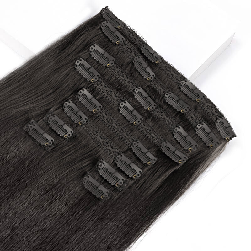  Double Drawn Clip in Hair Extensions 160g