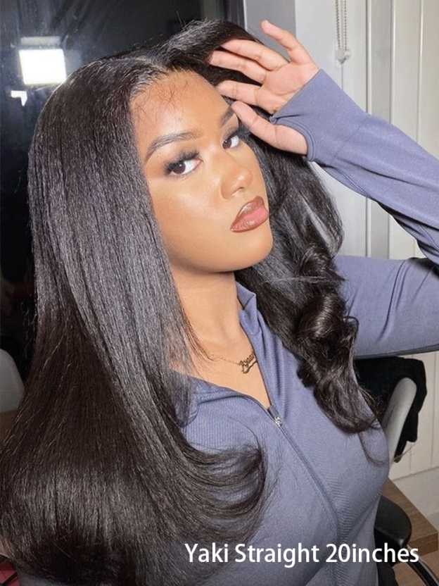 Onimehair™ Layered Cut Pre-bleached Onimehair Straight Hair Wear Go Glueless Wig 13x4 Pre-cut HD Lace Pre-plucked