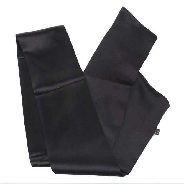 Wig Grip Band Soft Satin Scarf Fashion Headbands for Lace Frontal Wigs Fixing, Makeup, Sports, Yoga, Facial (1 Pcs, Black)