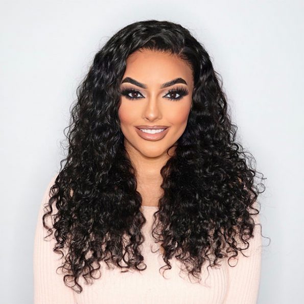 13×6 Full Frontal HD Lace Water Wave Drawstring Glueless Human Hair Wig Pre Everything