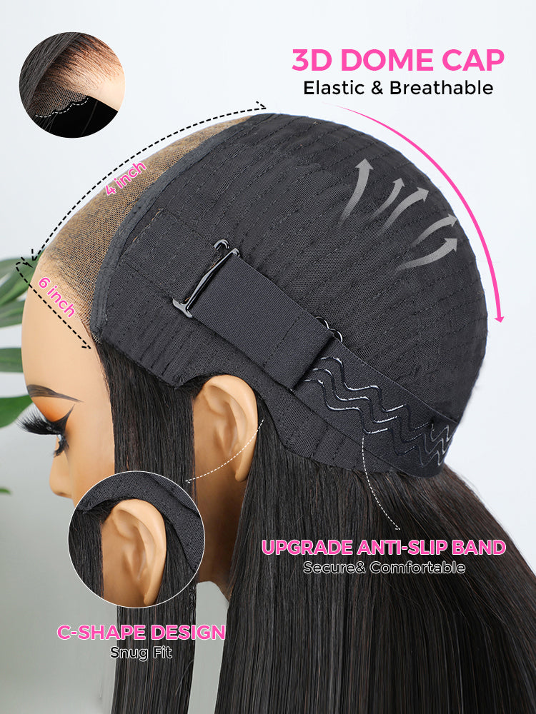Onimehair™ Pre-bleached Wear Go Afro onimehair Curly 13x4 Pre-cut HD Lace Glueless Wig Pre-plucked