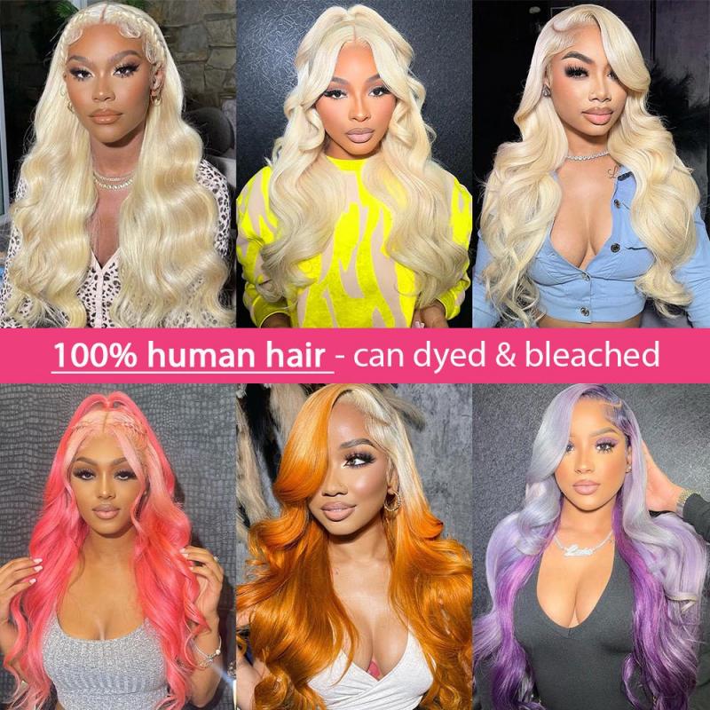 Onime Curly Bob Wig – 13x4 HD Lace Front Human Hair Pre Plucked Glueless Short Black Color Wear and Go 613 Blonde 13x4 Full Lace Front Wig HD Transparent Body Wave Human Hair Wigs 210% Pre-Plucked Natural Hairline