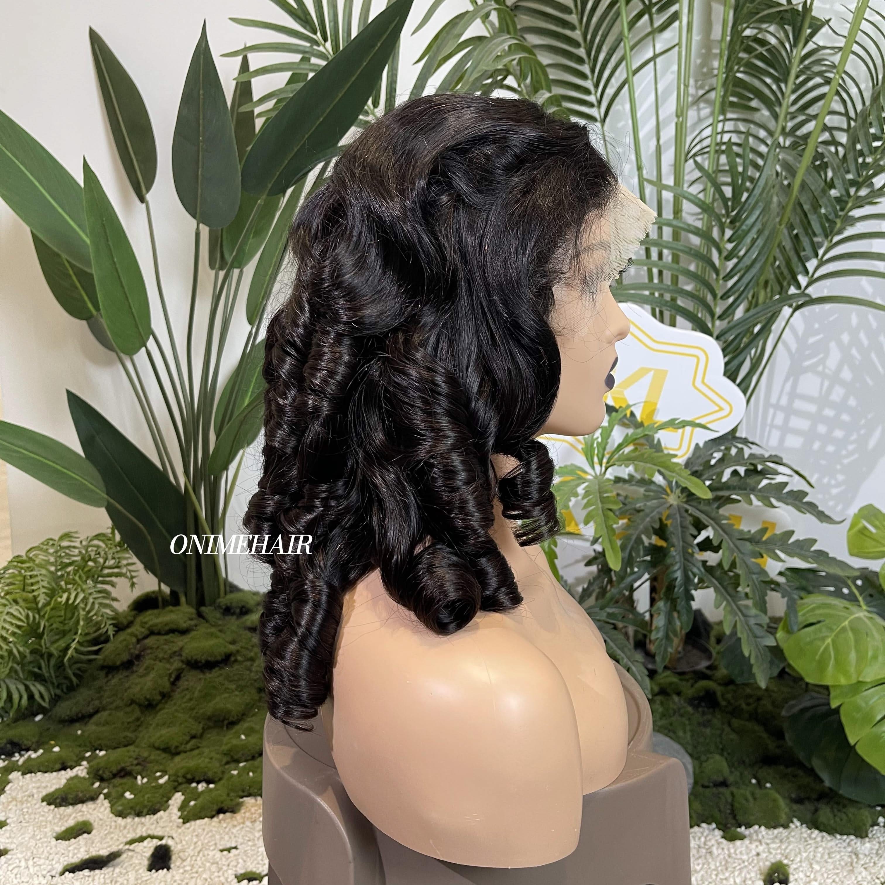 #1B Egg Roll Frontal Transparent 13X4  Lace - Onime Hair