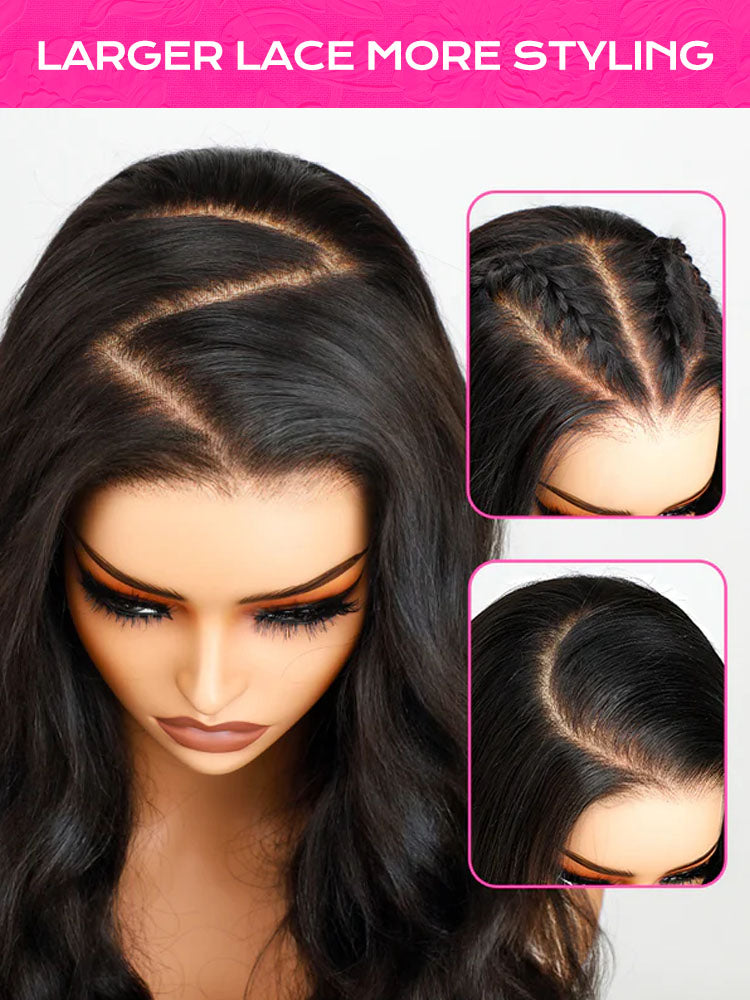 Onimehair™ Pre-bleached Wear Go Glueless Afro onimehair Curly Pre-cut HD Lace Wig Pre-plucked