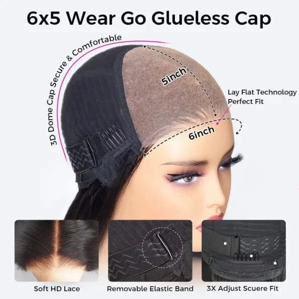 4C Edges Hairline | Kinky Straight Short Bob Human Hair Glueless Wigs Side Part 5×5 Lace 180% Density - Onime Hair