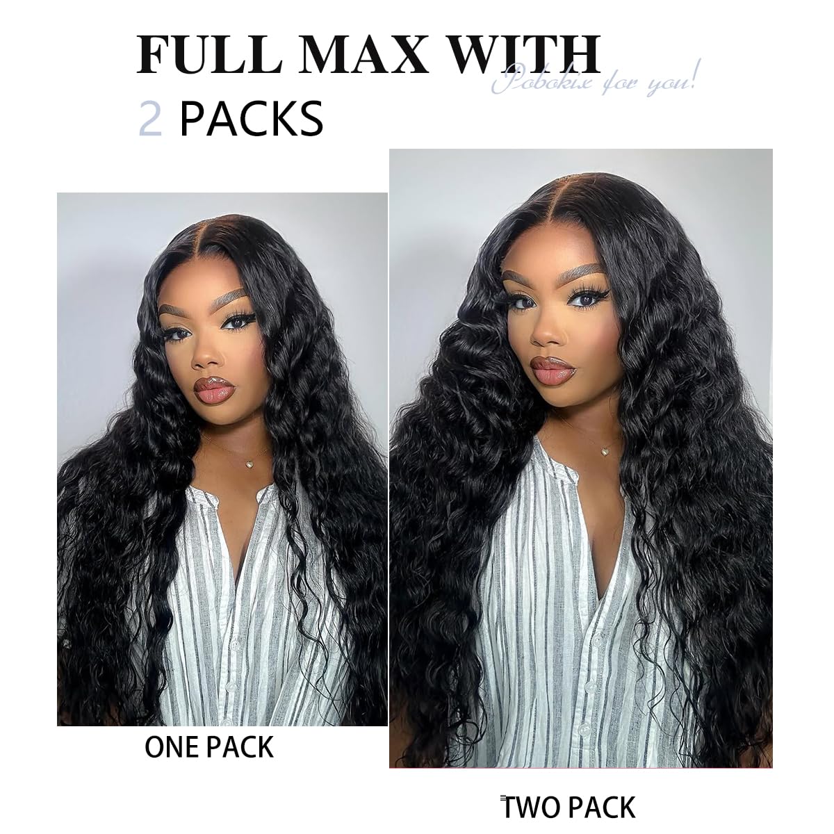 Onimehair™Curly Clip in Hair Extensions for Black Women Brazilian Virgin Human Hair Clip in Extensions 7Pcs Kinky Curly Clip ins Human Hair with 17Clips Double Lace Weft 120g 20nch Natural Black