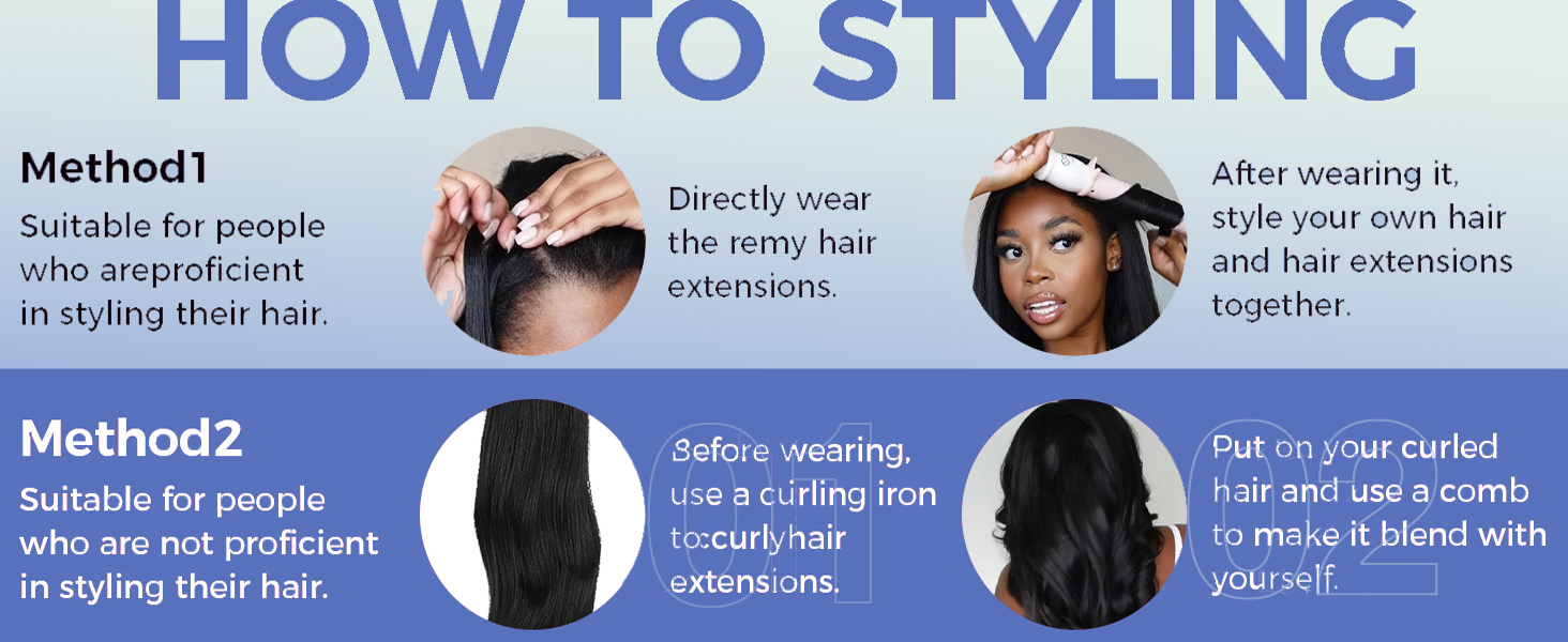 Curly Clip in Hair Extensions