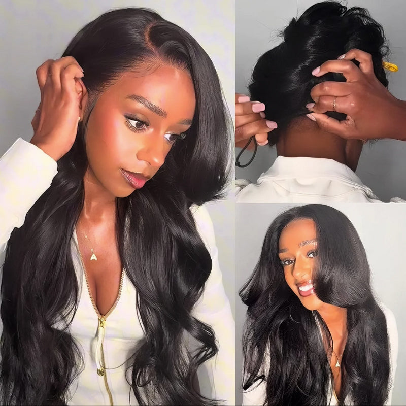 Onimehair™ Pre Everything Body Wave 7x5 Glueless Lace Closure / 13x6 Lace Front Wigs HD Transparent Lace Human Hair Beginner friendly Flash Sale
