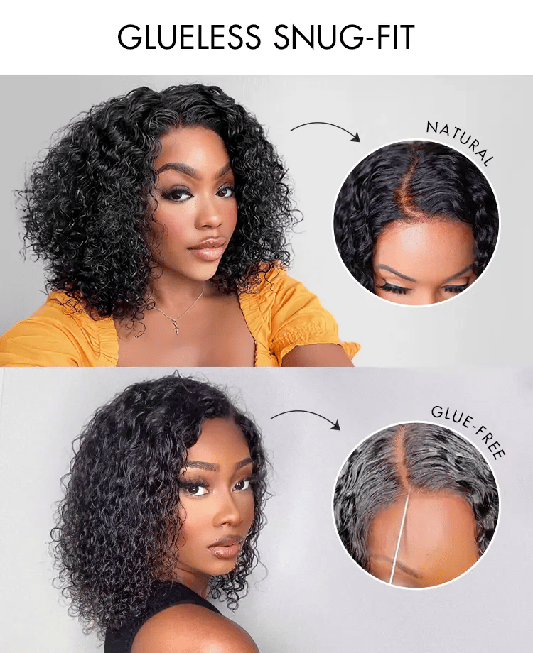 New Customers Only | Wet and Wavy 5x5 Closure Pre-Cut Lace Water Wave Wig Glueless Side Part Human Hair Wig Breathable Cap-21