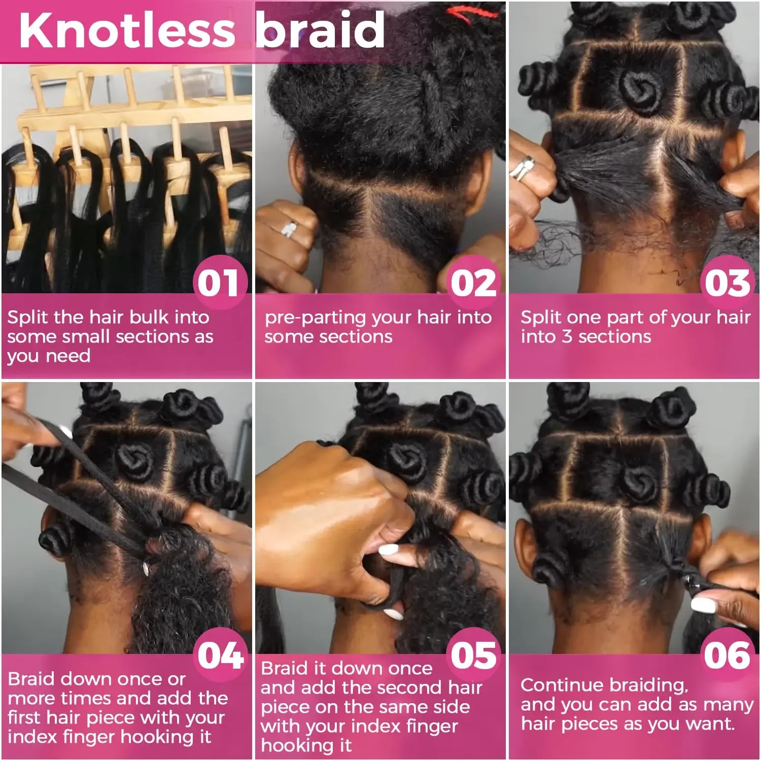 Onime Double Drawn Human Braiding Hair Bulk for Boho Braids Knotless Box Braid