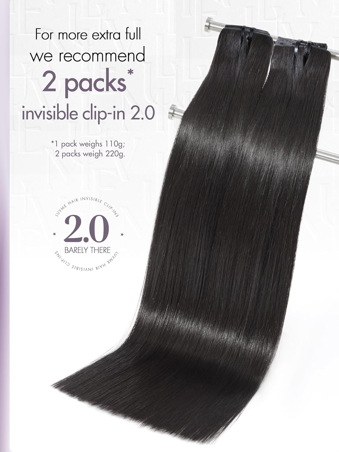 Onimehair™Clip in Hair Extensions 2 Pack Messy Curly Real Human Hair, Remy Hair Clip ins for Women, Natural Human Hair, 14 inch 220g 12Pcs, Natural Black