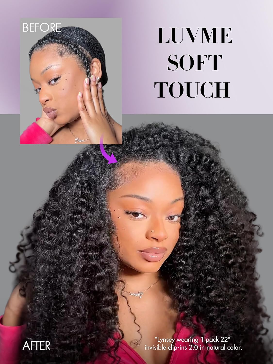 Onimehair™Clip in Hair Extensions 2 Pack Messy Curly Real Human Hair, Remy Hair Clip ins for Women, Natural Human Hair, 14 inch 220g 12Pcs, Natural Black