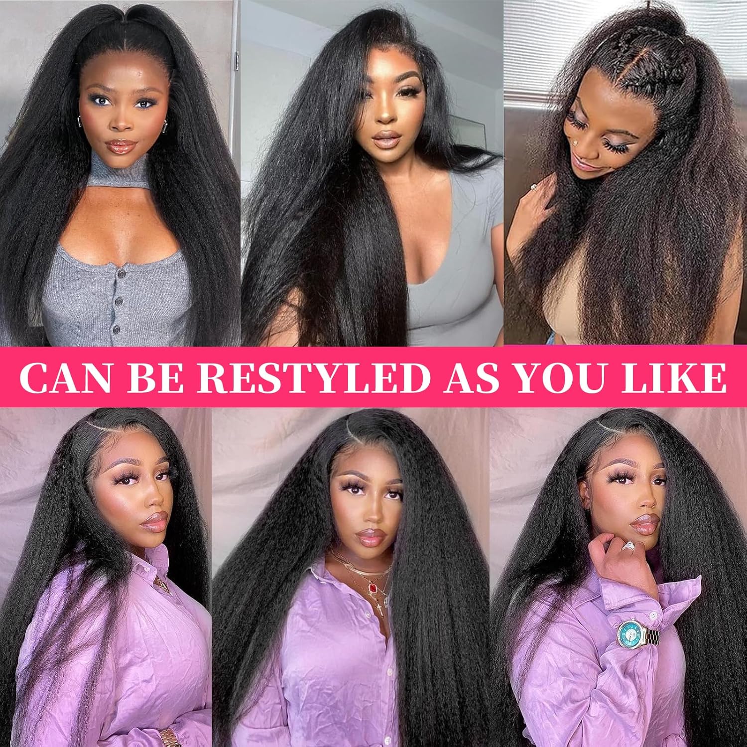 Onimehair™16 Inch Kinky Curly Clip ins Human Hair 110g 8pcs 20 Clips 3C 4A Curly Clip In Hair Extensions Real Human Hair Brazilian Virgin Hair Full Head for Women Natural Black