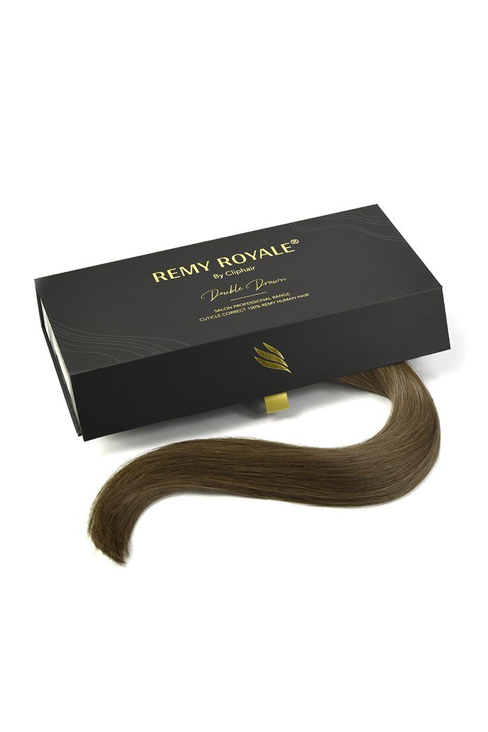 Medium Ash Brown (#8) Nano Ring Hair Extensions