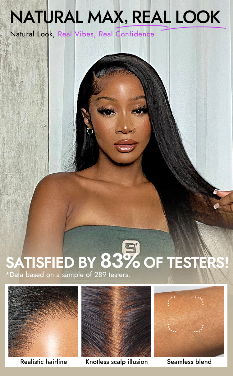 PreMax Wigs - 180% Density Body Wave / Straight Glueless 13x4 Frontal Lace Long Wig Pre-Cut Lace-12