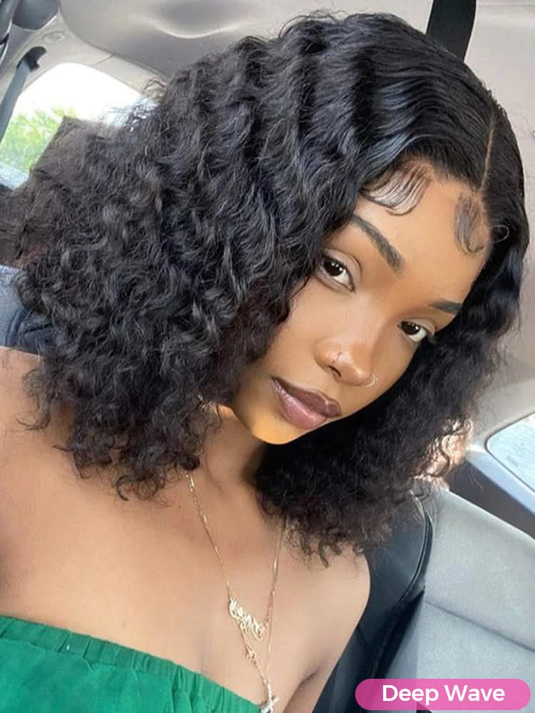 Onimehair™ 13x4 HD Lace Glueless Bob Wigs Wear Go Pre Cut Lace Human Hair Wigs - Onime Hair