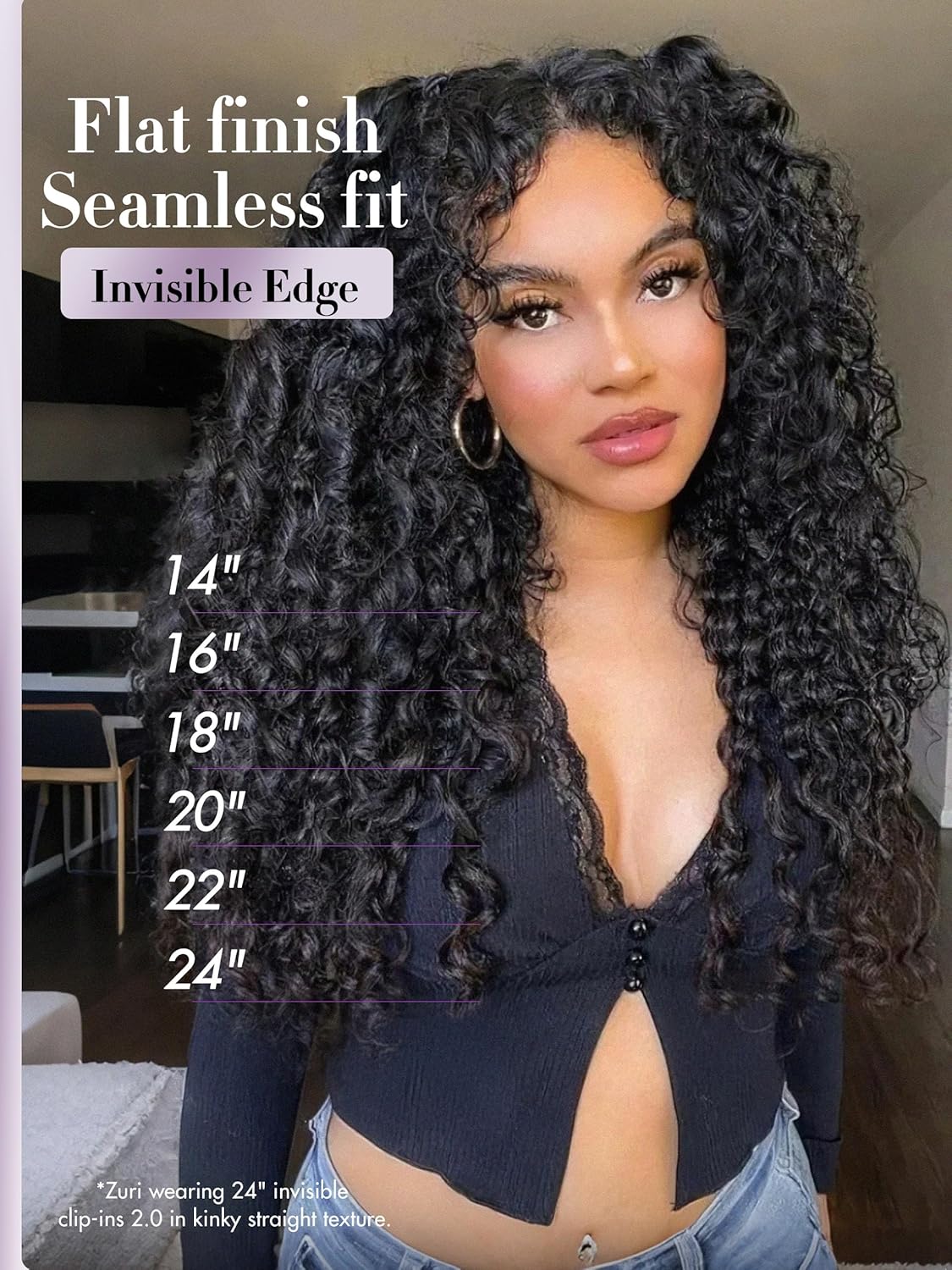 Onimehair™Clip in Hair Extensions 2 Pack Messy Curly Real Human Hair, Remy Hair Clip ins for Women, Natural Human Hair, 14 inch 220g 12Pcs, Natural Black