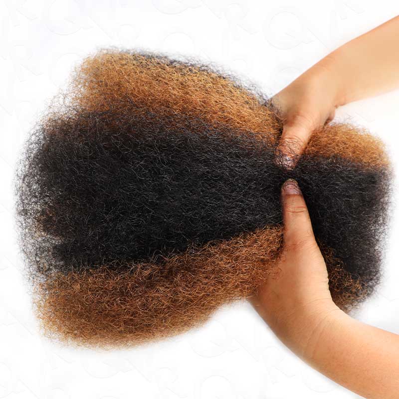 Onimehair™ Multi-Color Combo Afro Kinky Bulk Human Hair For Braiding Dreadlock