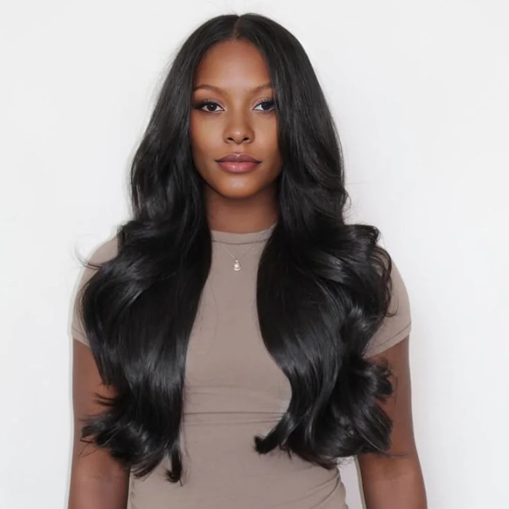 Onime Upgraded Invisi Edge Seamless Clip in Hair Extensions Body Wave Human Hair