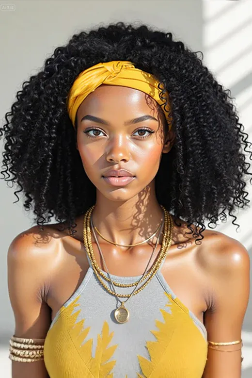 Onime Magic 1/4 Headband Wig Kinky Curly