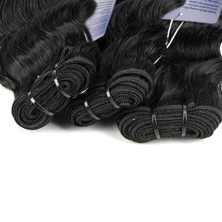 100% Human Hair French Loose Bundles Soft and Full Human Virgin Hair Extensions