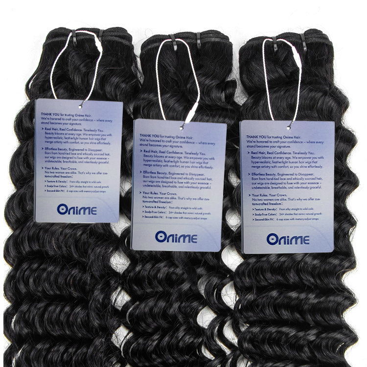 10A Grade Deep Wave Bundles 100% Human Virgin Hair Extensions