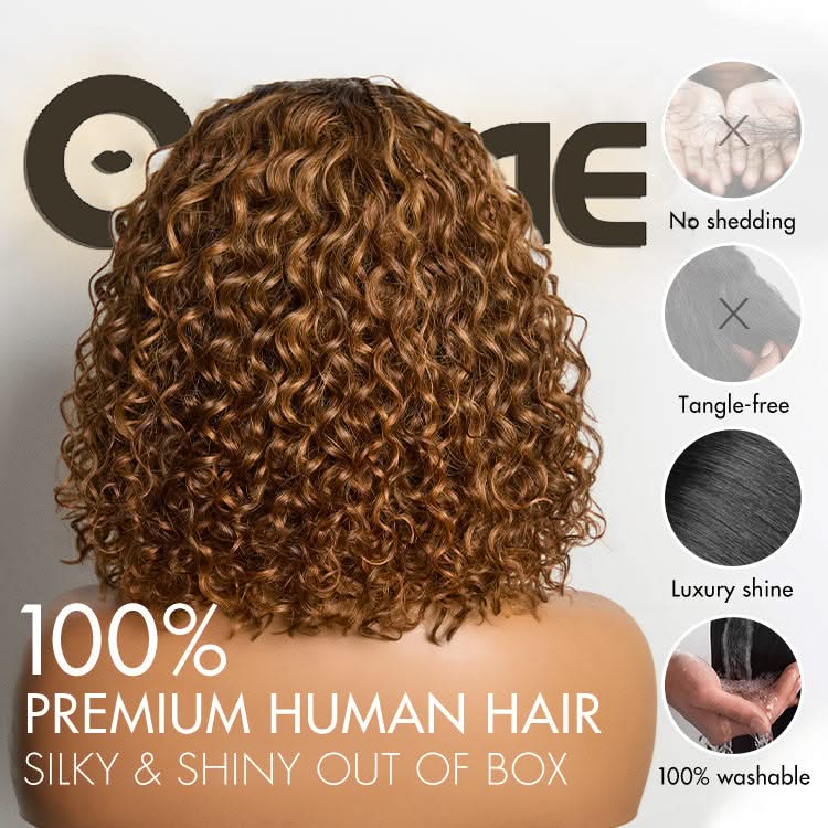 Exclusive Deal | Boho Braids Deep Curly Glueless 5x5 Closure Lace with Braided Top Human Hair Wig Pre-Cut Lace - Onime Hair