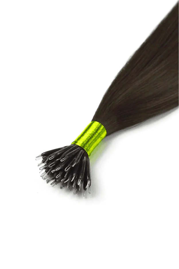 Dark Brown (#3) Nano Ring Hair Extensions