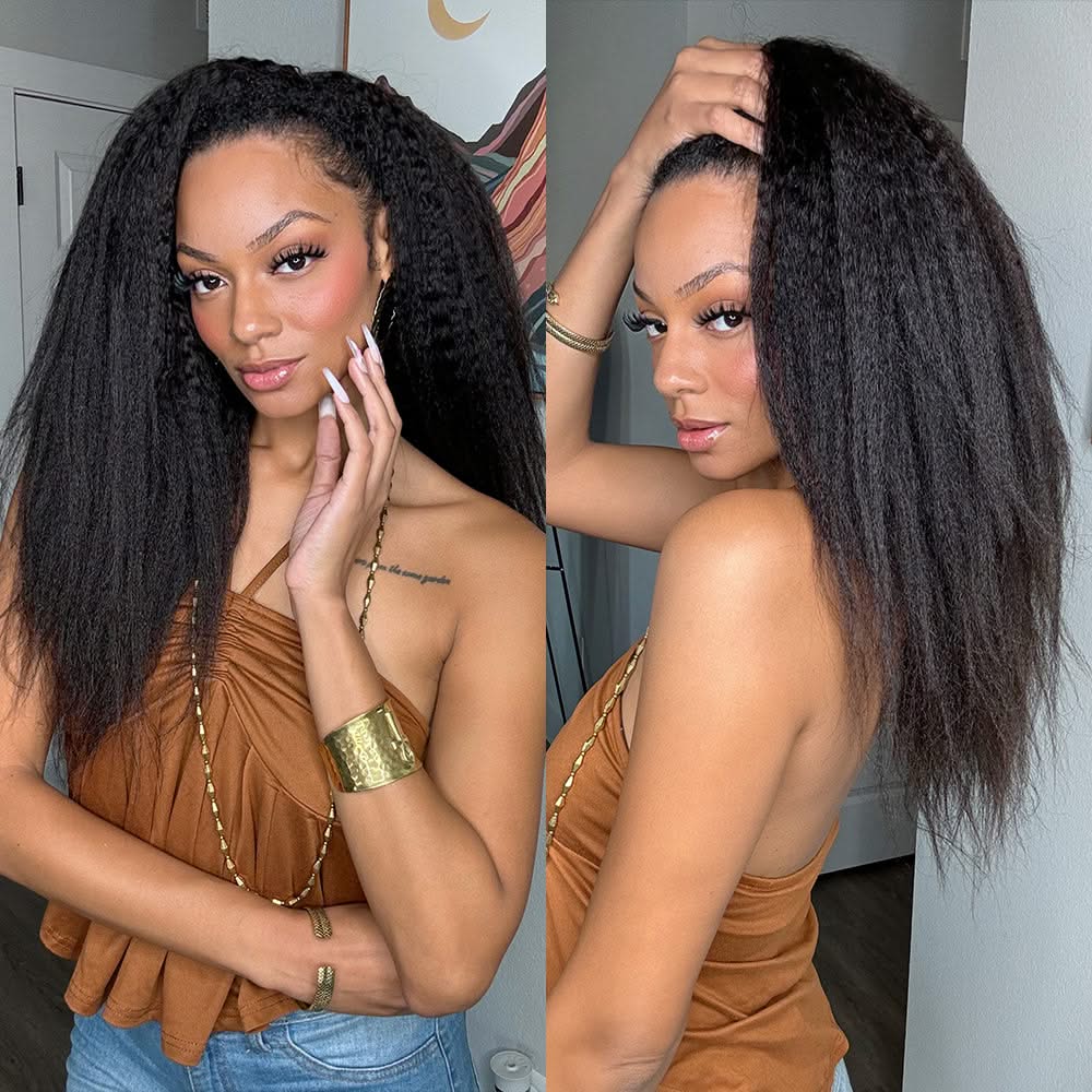 Lightweight Kinky Straight Crochet Human Hair - Onime Hair