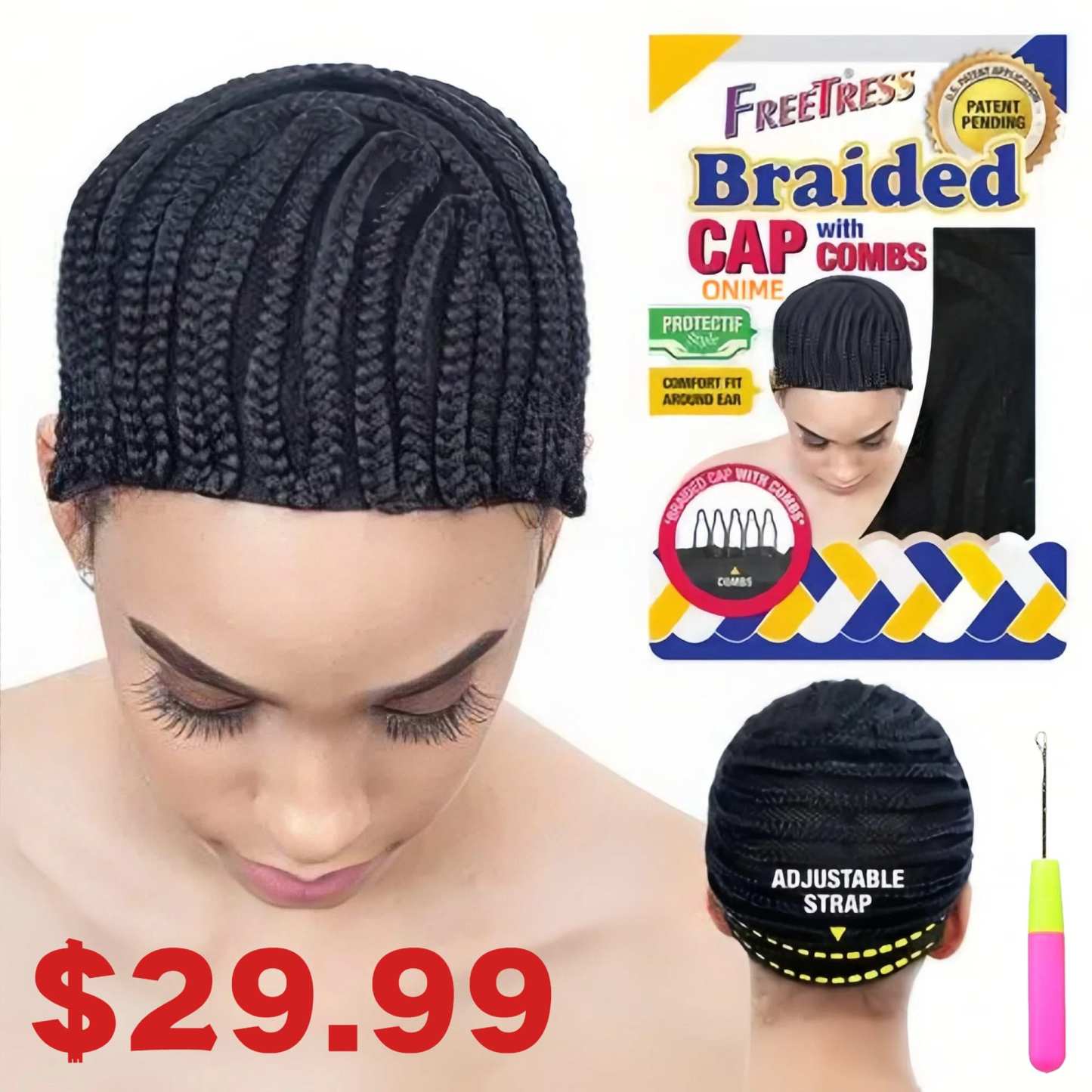 Cornrows Caps & Crochet Hooks - Onime Hair