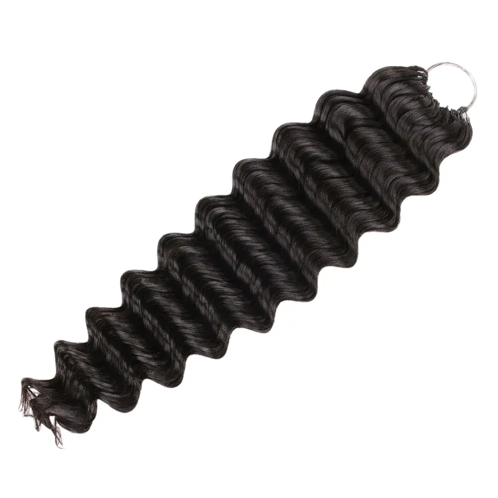 Onime Feather Crochet Hair Extension Deep Wave Virgin Human Hair