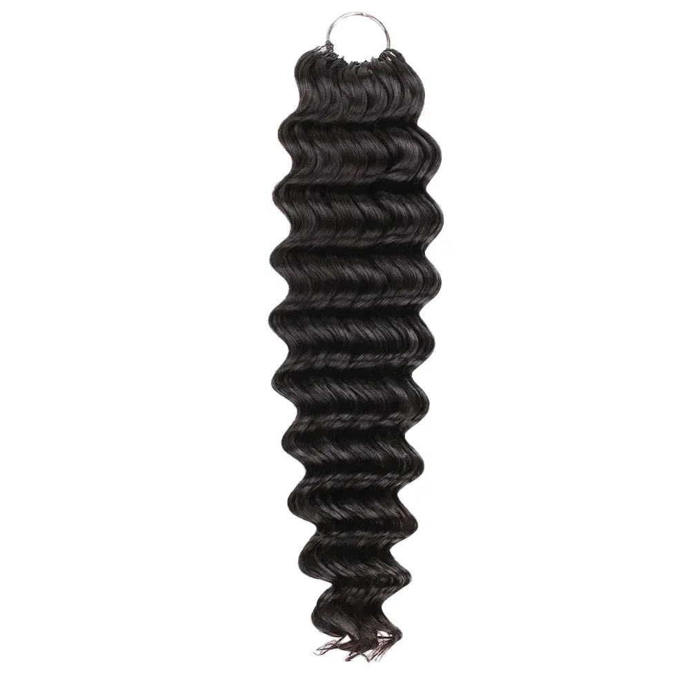 Onime Feather Crochet Hair Extension Deep Wave Virgin Human Hair