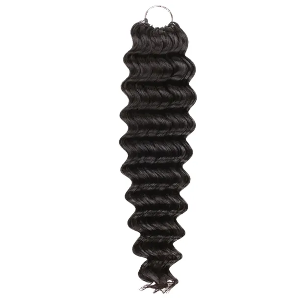 Onime Feather Crochet Hair Extension Deep Wave Virgin Human Hair