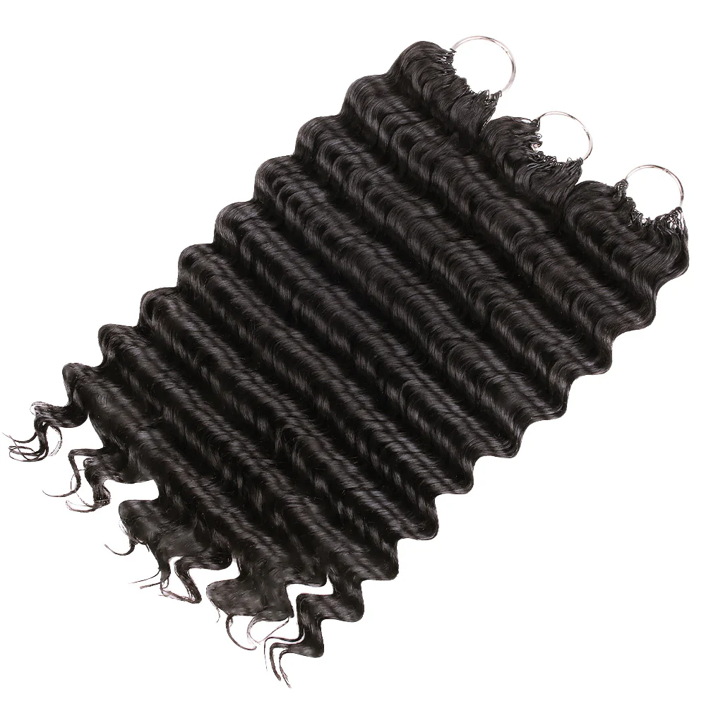 Onime Feather Crochet Hair Extension Deep Wave Virgin Human Hair