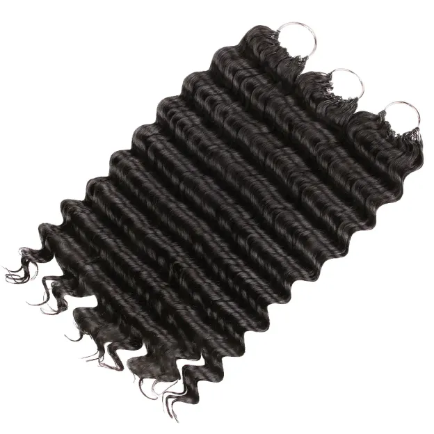 Onime Feather Crochet Hair Extension Deep Wave Virgin Human Hair