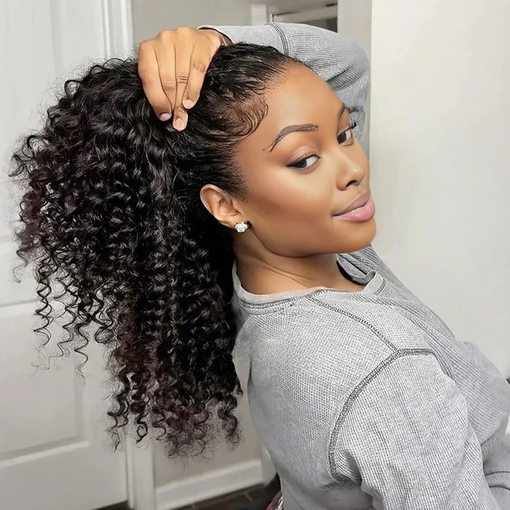 Onime Feather Crochet Hair Extension Deep Wave Virgin Human Hair
