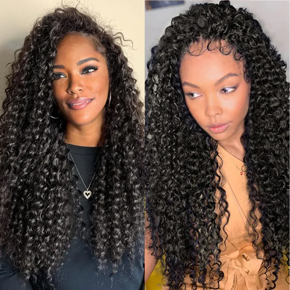 Onime Feather Crochet Hair Extension Deep Wave Virgin Human Hair