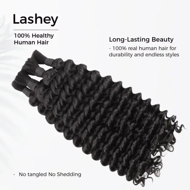 Onime Double Drawn Human Braiding Hair Bulk for Boho Braids Knotless Box Braid