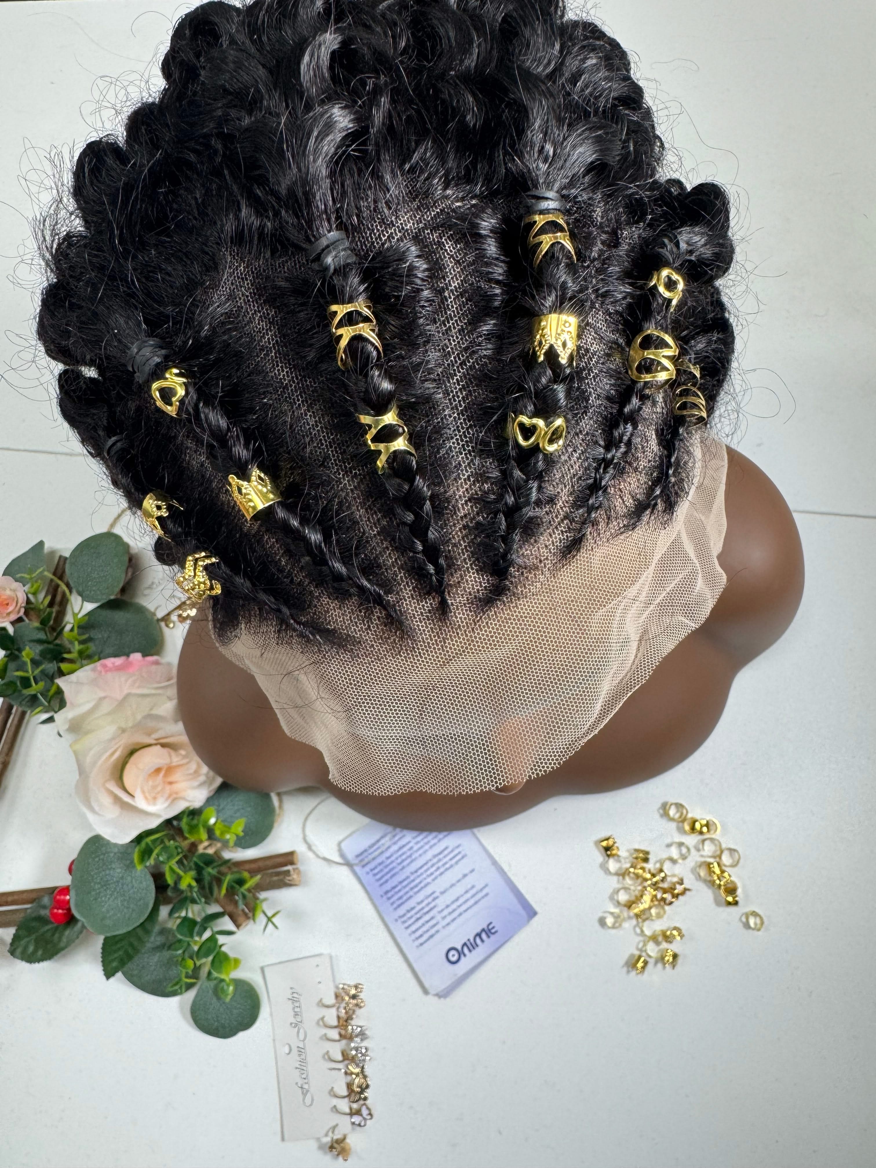 Hair Cuffs-50pcs Gold - Onime Hair