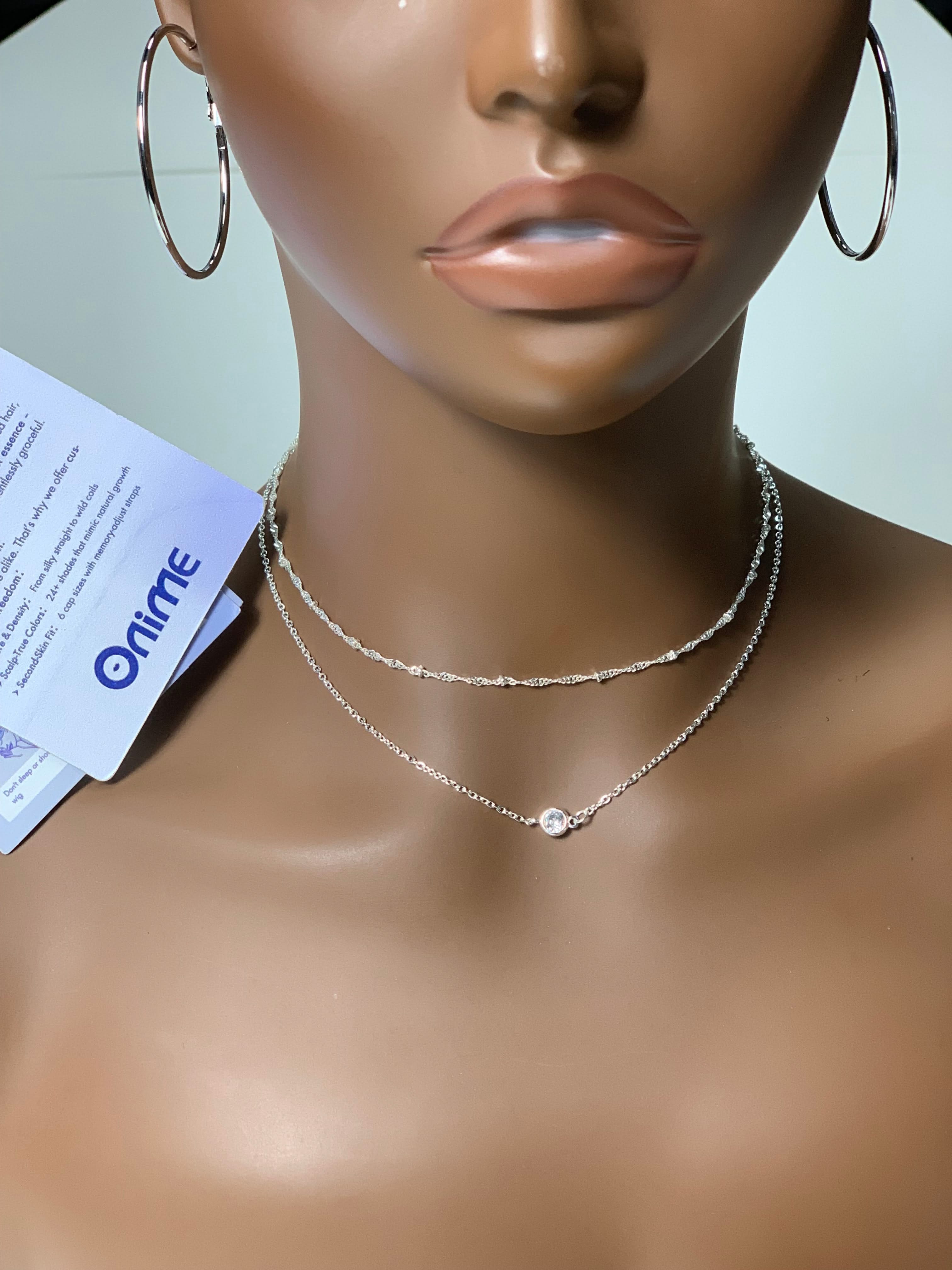 ❤️‍🔥Double Diamond Necklace - Onime Hair