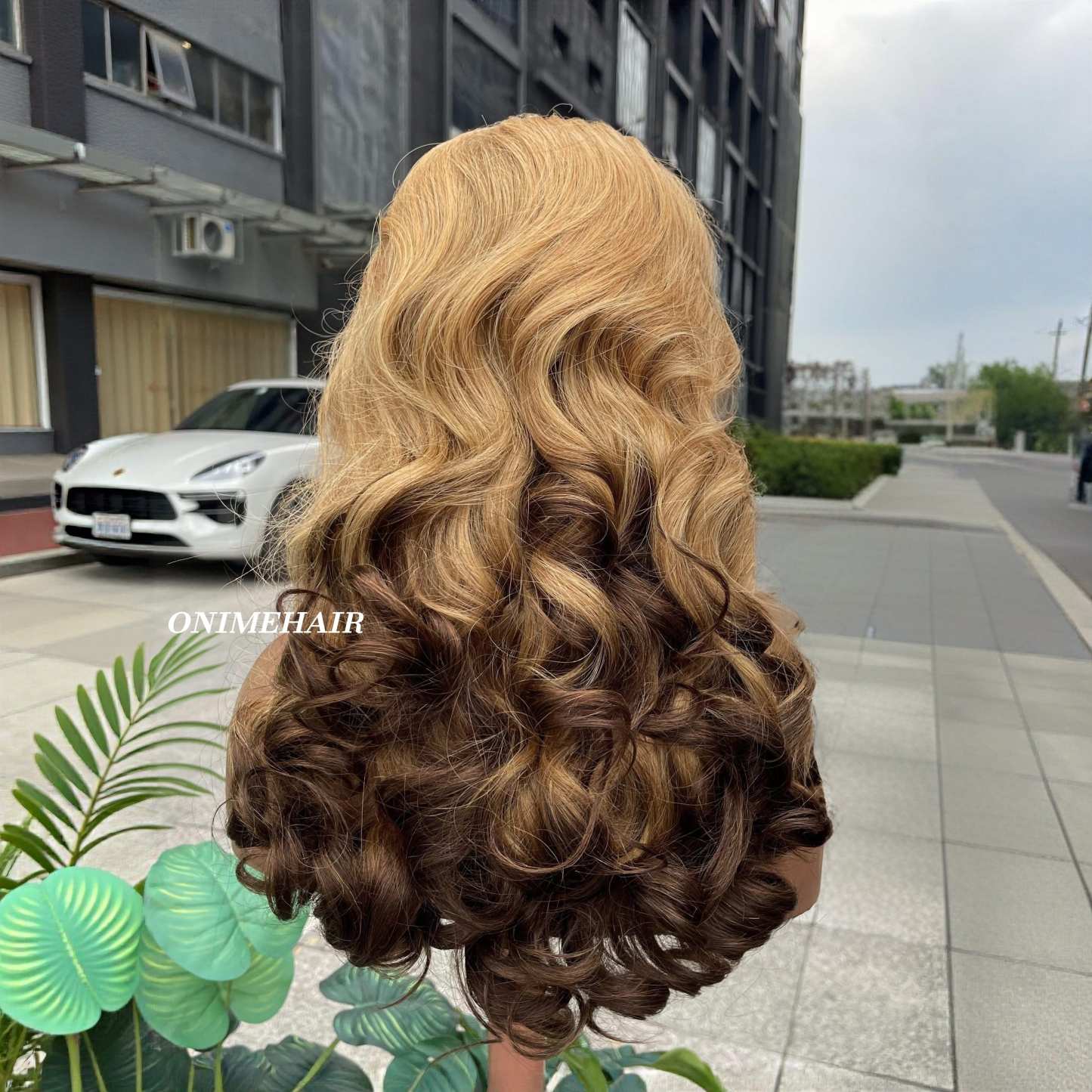 #27/4 Rose Wavy Frontal Transparent 13X4  Lace - Onime Hair