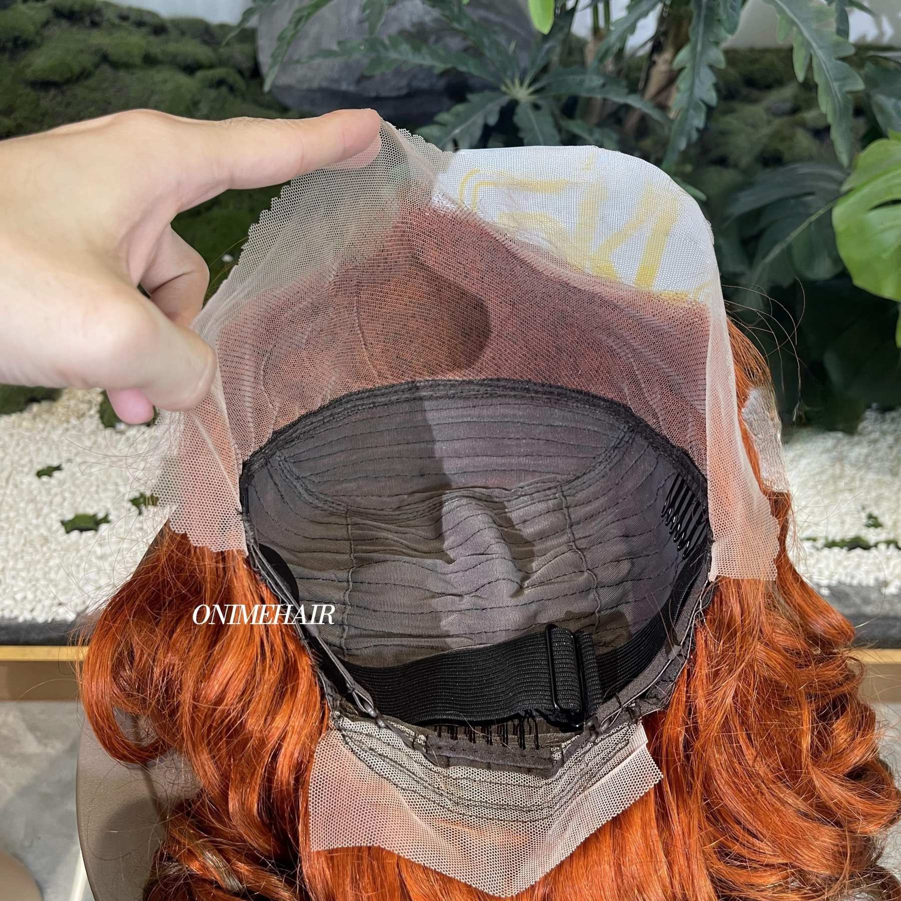 #350/4 Egg Curly Frontal Transparent 13X4  Lace - Onime Hair